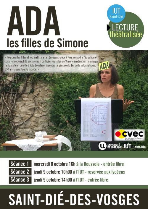lecture théâtralisée ADA IUT de Saint-Dié