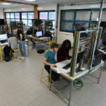 vue de la salle de TP