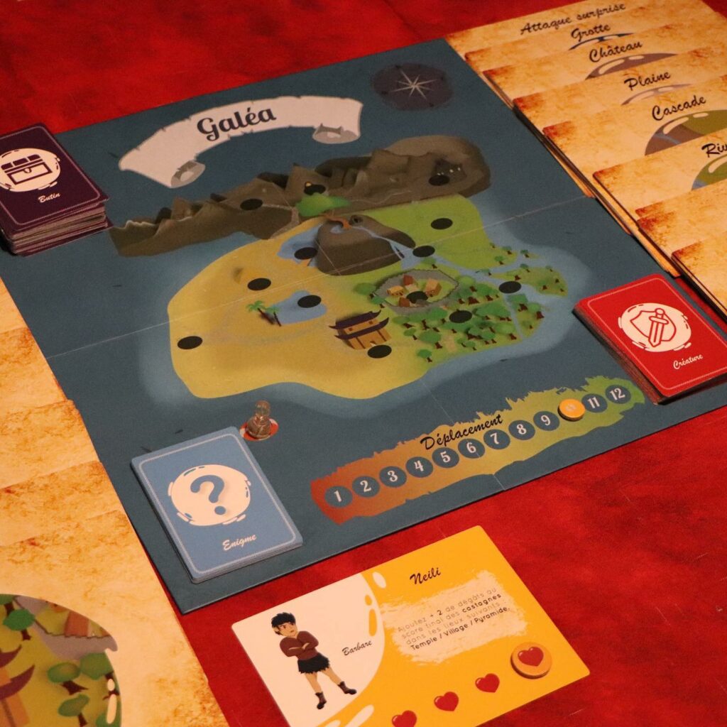 zoom photo plateau du jeu Galea