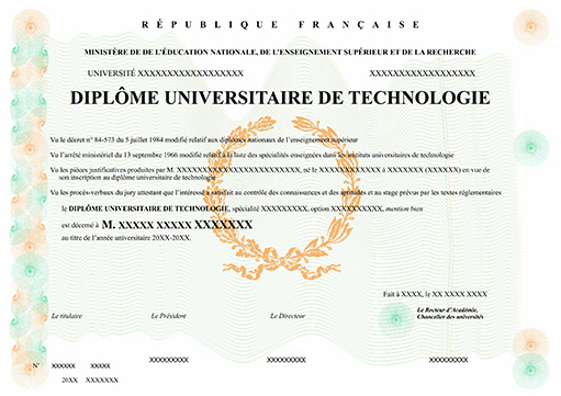 diplôme D.U.T.