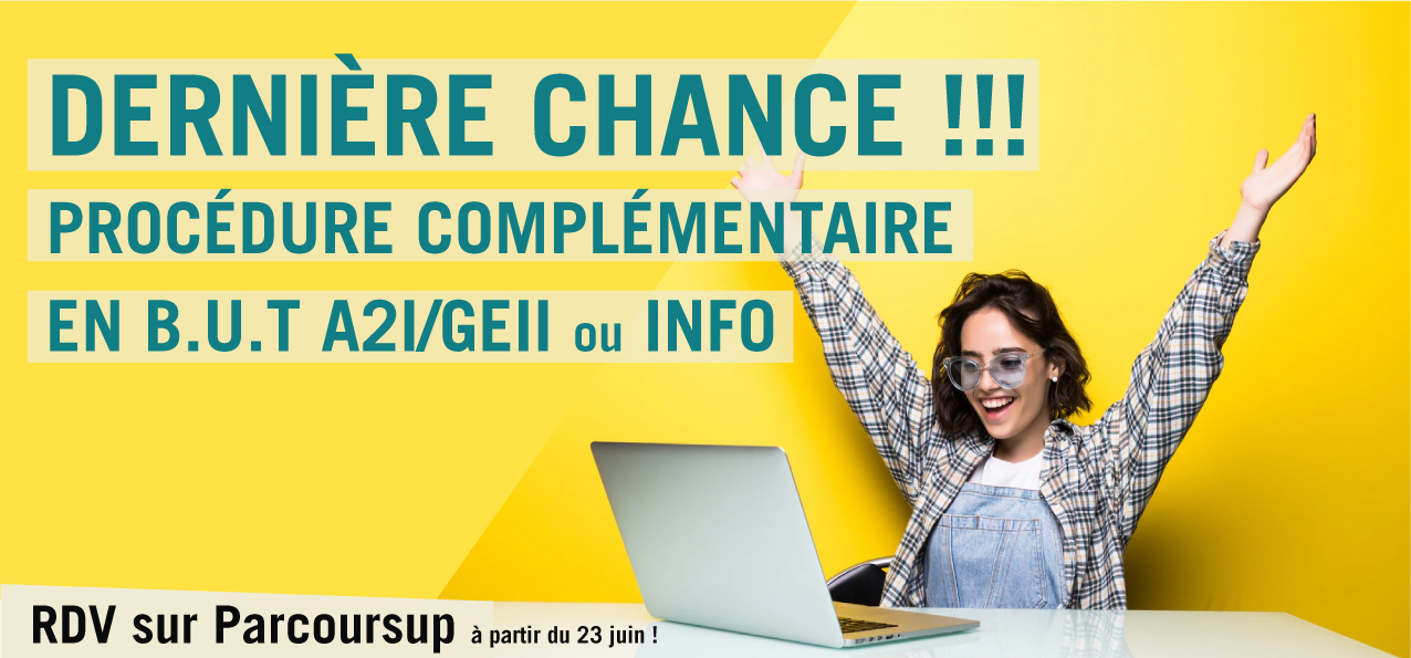 procédure complémentaire BUT GEII ou INFO