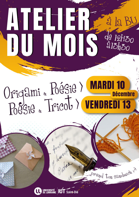 Affiche atelier BU