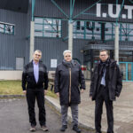 François DEVILLARD, Directeur de l'IUT de Saint-Dié, Hélène BOULANGER, Présidente de l'Université de Lorraine, et Arnaud DELAMEZIERE, Directeur de l'INSIC
