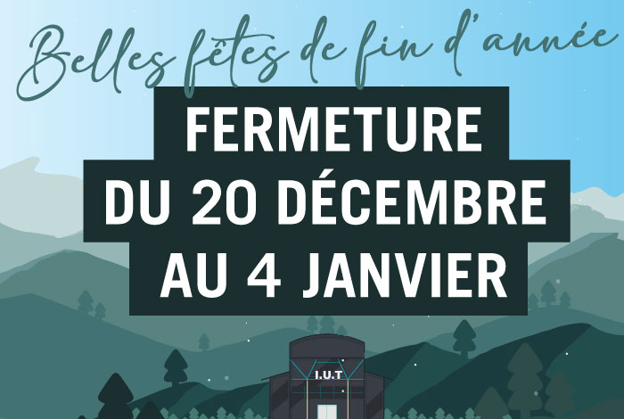 Vacances de Noël à l'IUT de Saint-Dié